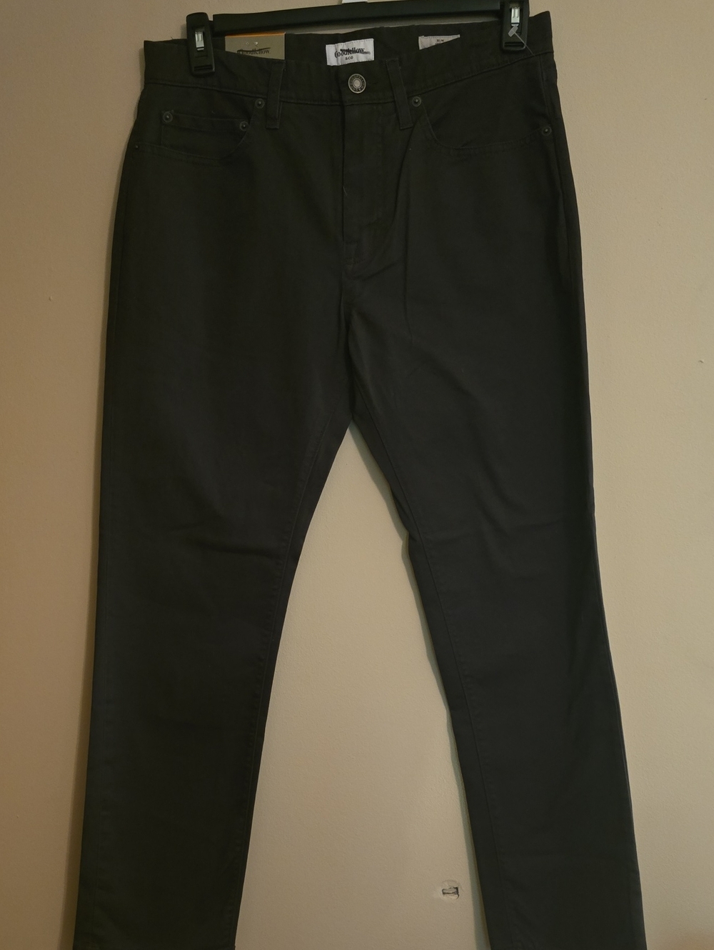 New Goodfellow Men's 32x30 Classic Chino Black Slim Pants